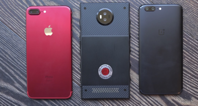 The red hydrogen one Smartphone