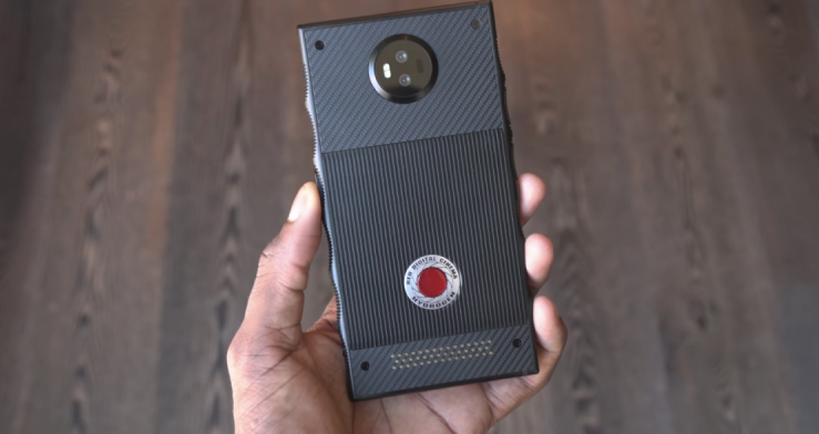 The red hydrogen one Smartphone
